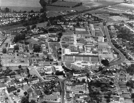 Photo:Aerial View of Hospital site in 1972