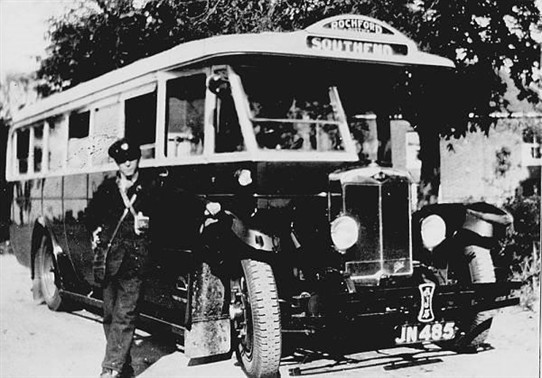Photo:Photo taken on the top of Ashingdon Hill. The conductor is Bill Banister cousin of Mave Sipple's mother.
